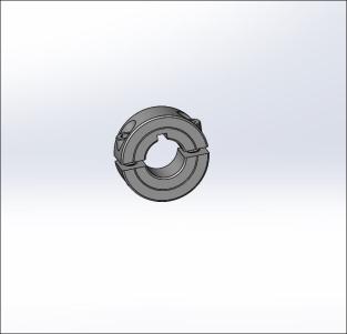 AL Split Shaft Collar with Key for 1/2 Rod