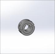 Plastic Split Shaft Collar with key for 1/2 Rod