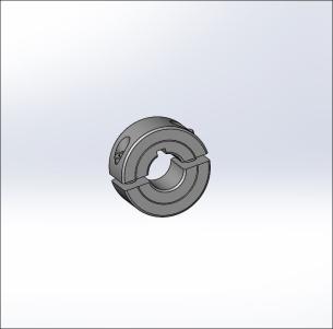 Plastic Split Shaft Collar with key for 1/2 Rod
