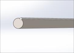 Rod w/Key, Stainless Steel, 1/2 Diameter