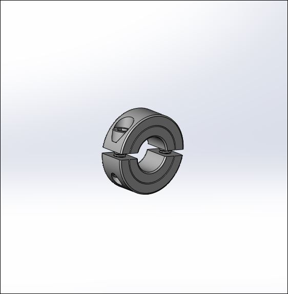 Plastic Split Shaft Collar for 1/2" Rod